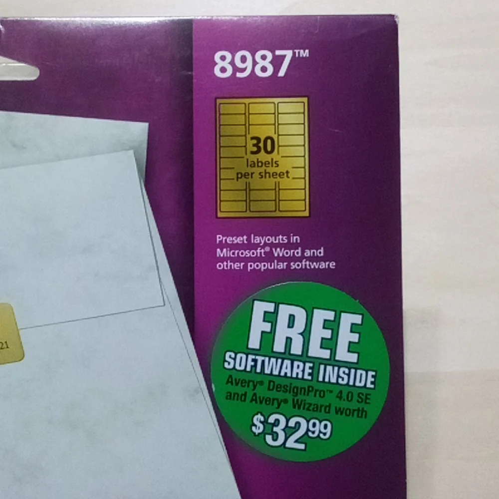 Gold Foil Mailing Labels .75